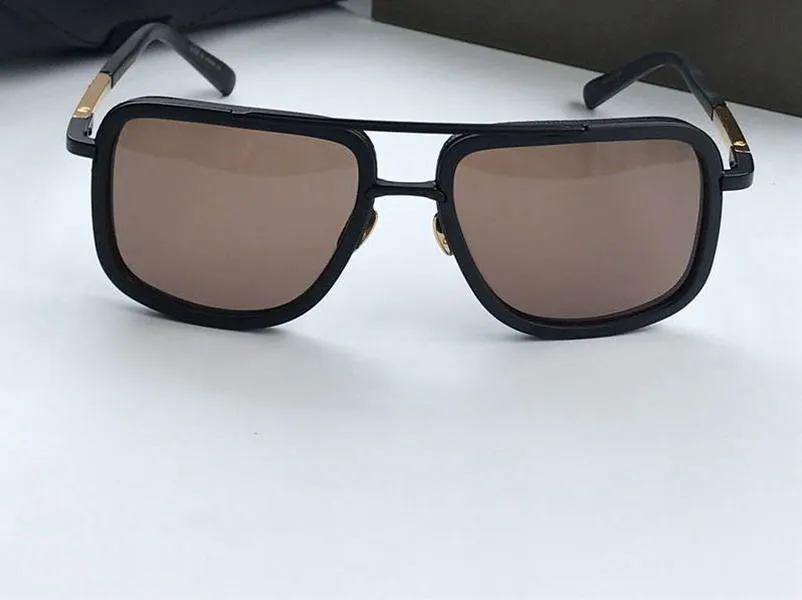 Men Square Pilot Sunglasses 2030 Titanium Silver Grey Shaded Sonnenbrille Outdoor Shades mens Sunglasses Summer gafa de sol New Wi316i