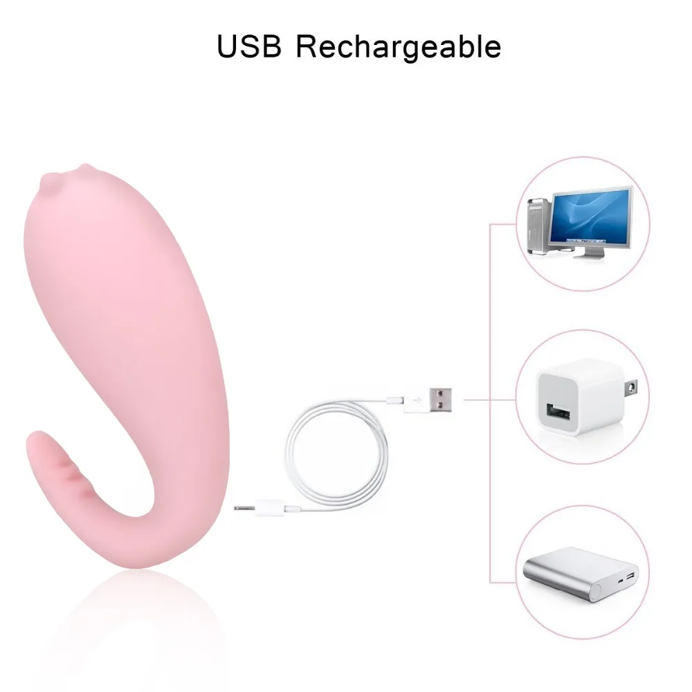 Vatine 8 frequentie vibrator G-spot Massage Siliconen Draadloze App afstandsbediening Bluetooth Connect Monster Pub Seksspeeltjes voor Dames Y19062802