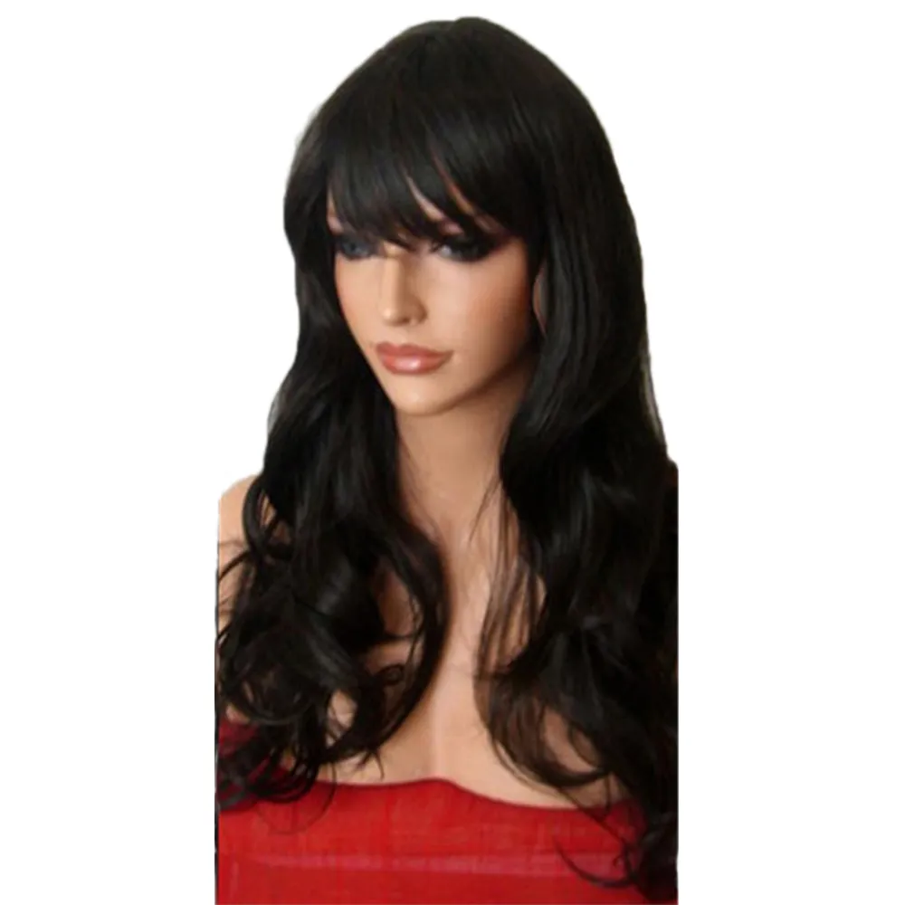 2020 Amazon Hot Selling Wig European and American Women's Fashion Realistic High Temperature Chemical Fiber Filament Curly Hair Wig Headgear