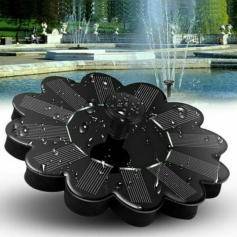 Solar Fountain Garden Kit Zonne -waterpomp Outdoor landschap Viszwembad Pond Zonne -waterpomp Flooding Fountain Garden Decoratie233e