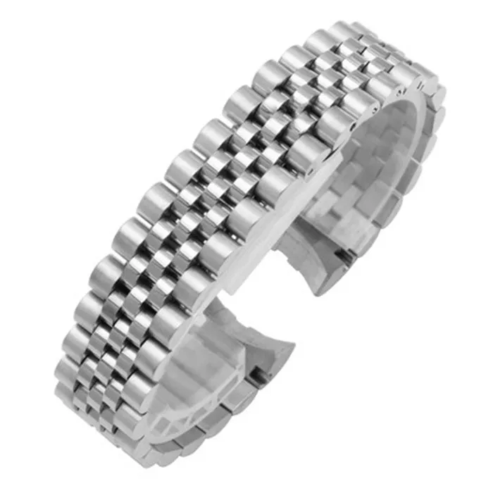 Bracelet de montre en acier inoxydable solide de 20mm pour bracelets de montre Rolex datejust Bracelet à maillons Bracelet287F