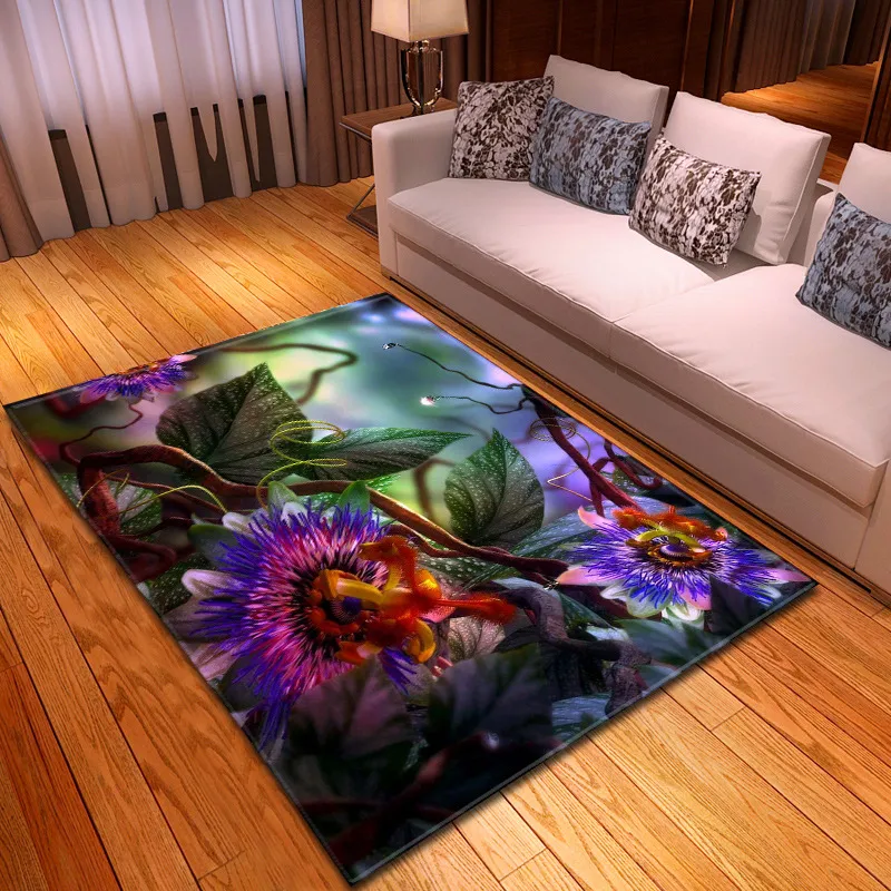 3d Big Flower Carpet Home Living Room Ковер спальня Red Rose Patter