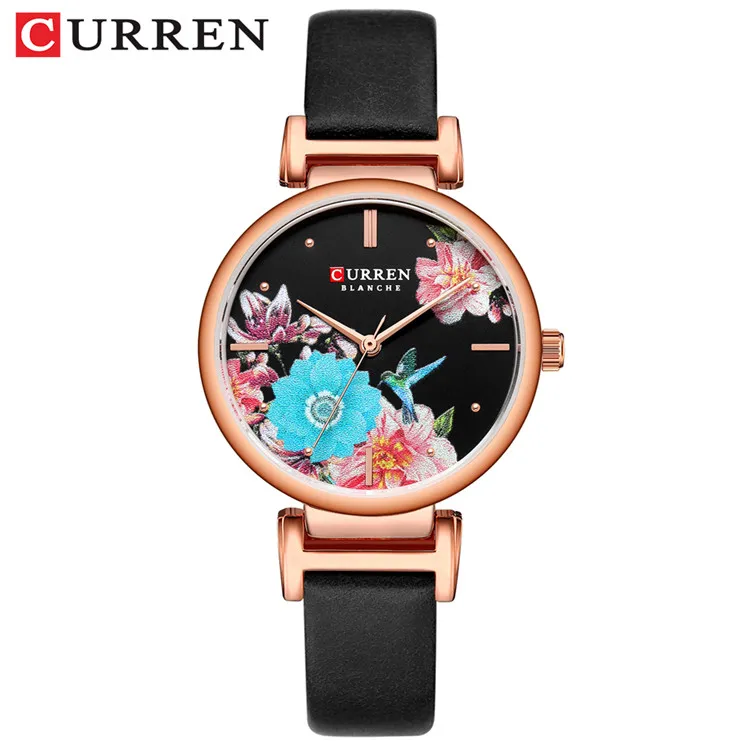 Curren en acier inoxydable Femmes Mode Top Brand Quartz Dames Wristwatch Bayan Kol Saati 9053 Clock Femme Beautiful Gift272n
