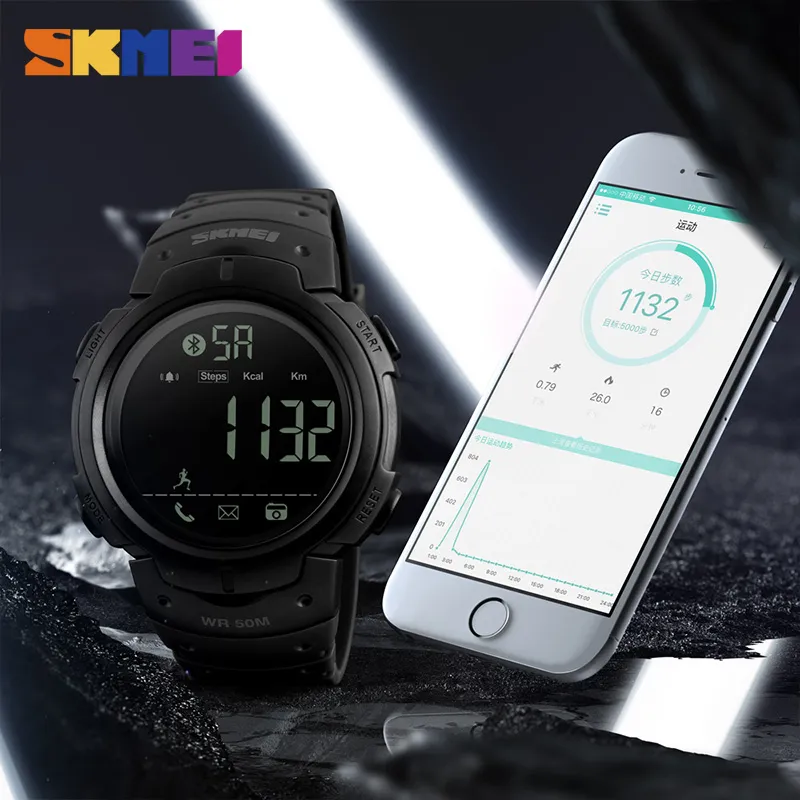 Skmei Fashion Smart Watch Men Calorie Clock Watchs Bluetooth Watches 5BAR Relogio Watch Digital Watch Relogio Masculino 13012364