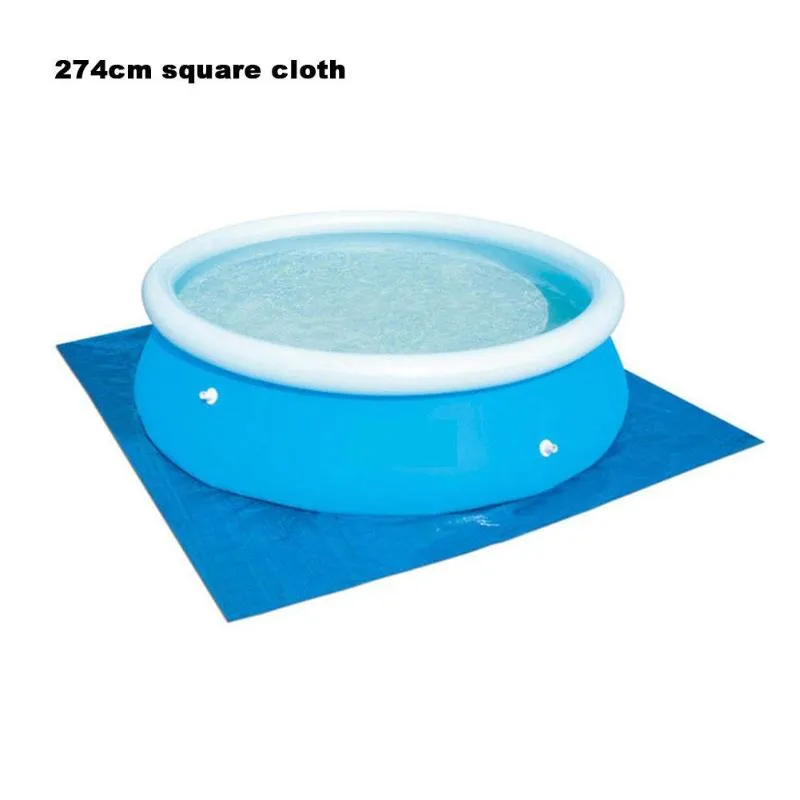 Couverture de piscine gonflable de grande taille, support en tissu, couche anti-poussière ronde PE pour jardin extérieur 229o