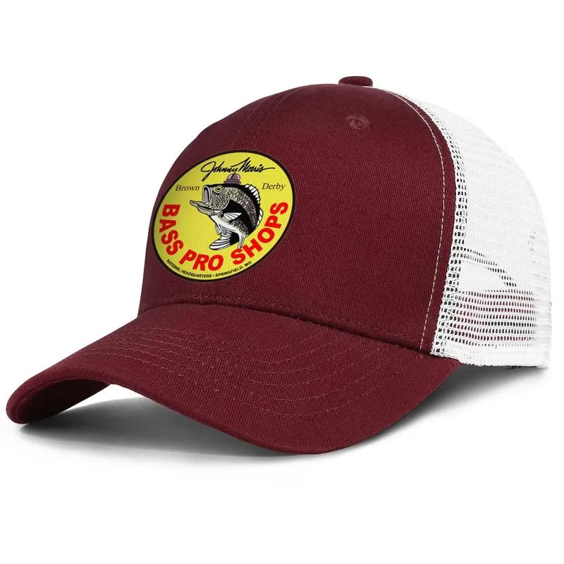 Bass Pro Shop para homens e mulheres Meshcap Design de Meshcap Ajuste em branco Baseballhats Bass Shops Brown Derby Lo218G