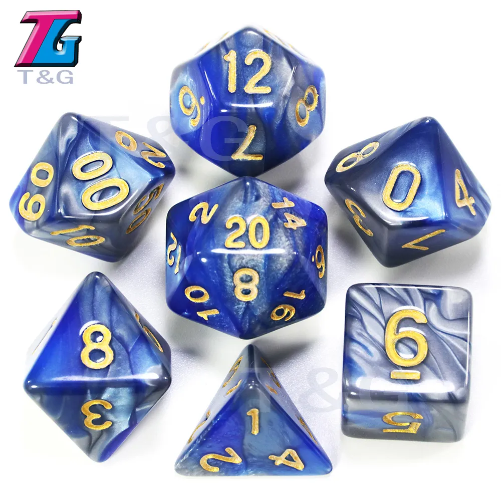 Blandad färg DICE SET D4D20 DUNGEONS och DARGON RPG MTG BOARD GAME SET8328249