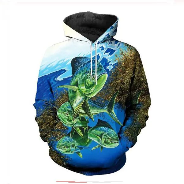 Mens Designer Hoodies pour Femmes Hommes Couples Sweat Lovers 3d Fish Hoodies Manteaux Pulls À Capuche Tees Vêtements M0262