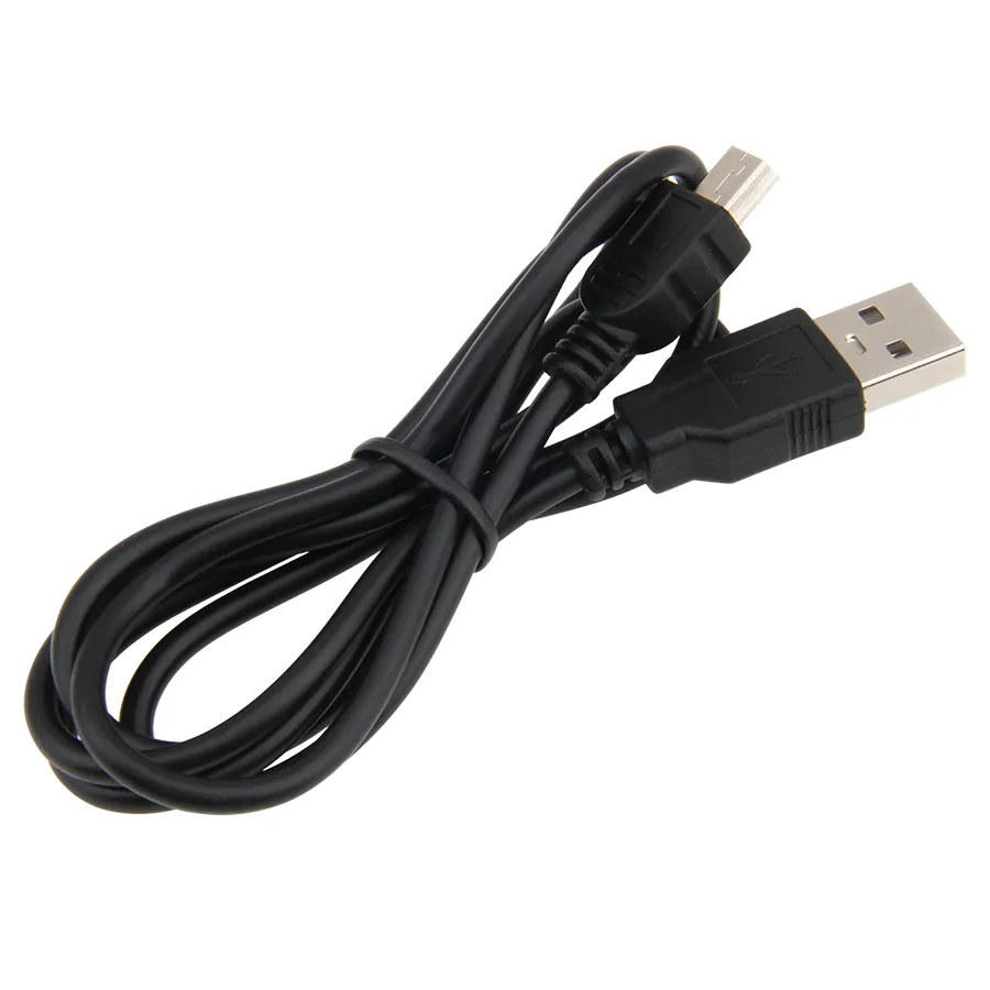 1M USB 2,0 A до Mini B 5 PIN -штифт мужской синхронизированный зарядный шнур зарядного зарядного устройства для MP3 MP4 GPS Камера 100 шт.