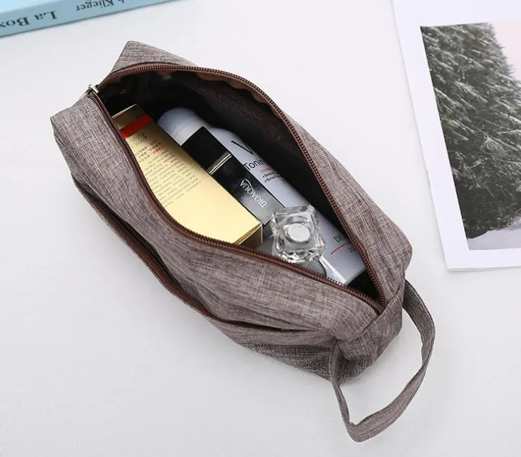 Women Men Men Pvc Grey Plain Laign Sport Sport Cosmetic Bag Outdoor