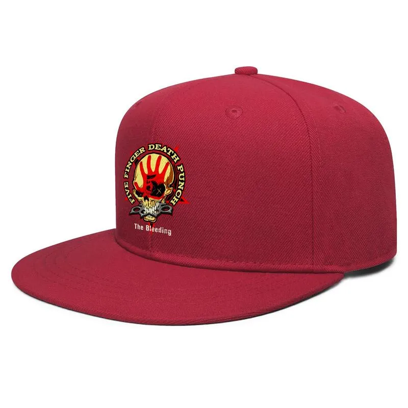 Five Finger Death Punch Logo Design Unisex Flat Brim Baseball Cap Blank Personalized Trucker Hats The Bleeding Since 2005 USA Wron1534153