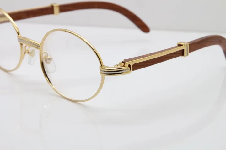 Vollholz-Brillen-Designer-Brillengestell für Damen mit Box-Rahmen, Vintage-Brille, Unisex, Größe 55–22–135 mm, Silber 2303