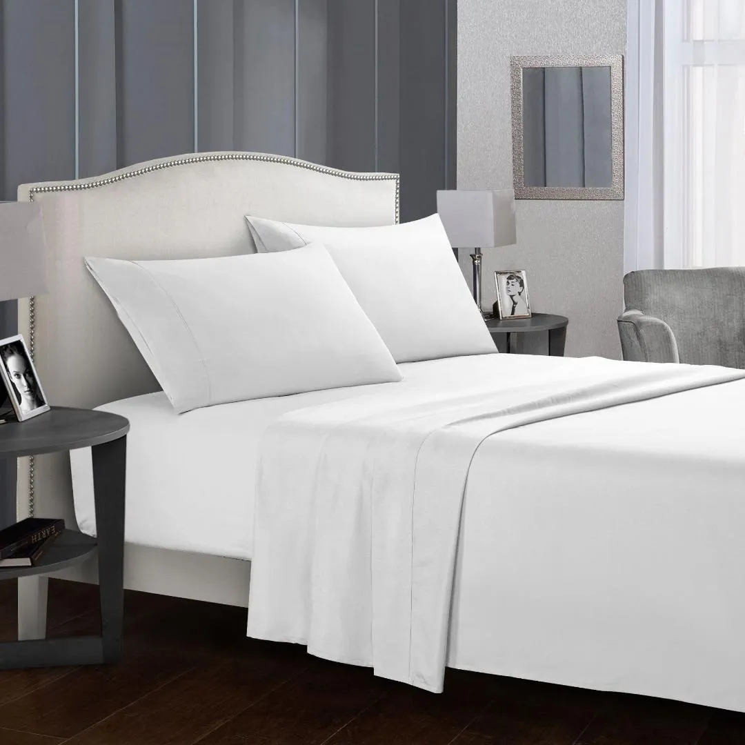 Cor pura conjunto de cama breve roupa de cama folha plana caso rainha rei tamanho cinza macio confortável branco set337m