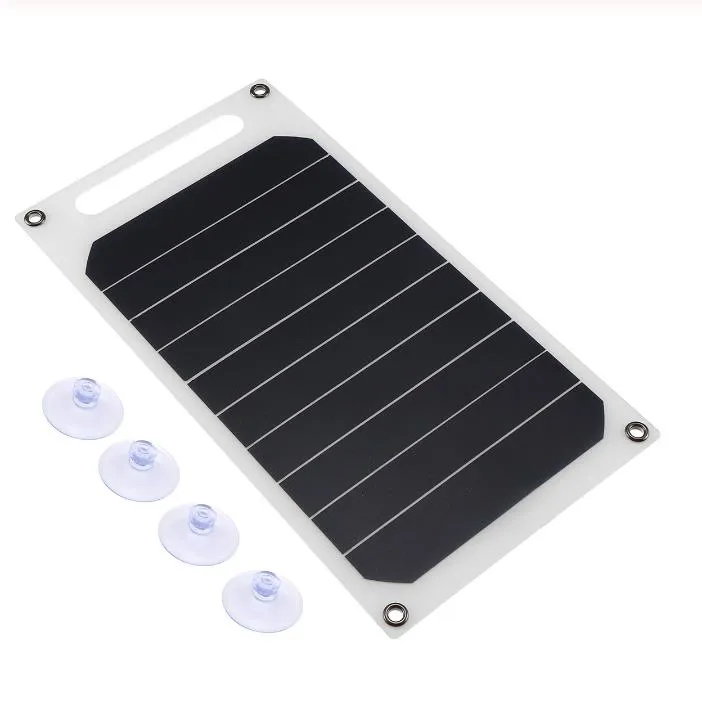 5V 10W DIY Solar Panel Slim Licht USB Ladegerät Lade Tragbare Power Bank Pad Universal Für Telefon Beleuchtung auto Charger197I
