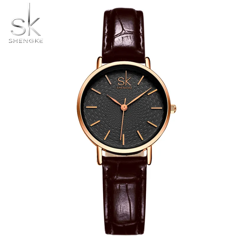 Shengke Luxus Frauen Uhr Berühmte Goldene Zifferblatt Mode-Design Armband Uhren Damen Frauen Armbanduhren Relogio Femininos SK New338w