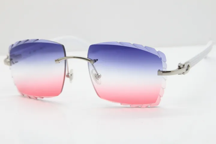 Целые очки без оправы белые солнцезащитные очки Aztec Metal Mix Arms 3524012 Солнце