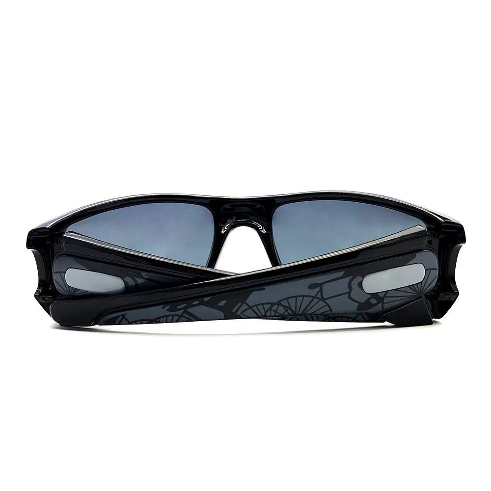 Design biciclette di alta qualità lussuoso occhiali fouel coell opaco opaco nero grigio iridio lente polarizzato da sole da sole244k244k244k