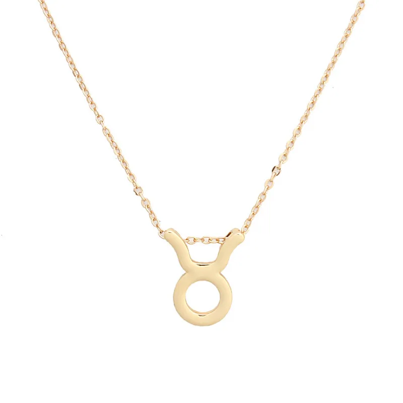Collier pendentif douze Constellation, chaîne de clavicule douce à la mode pour femmes, bijoux cadeau d'anniversaire, colliers ras du cou