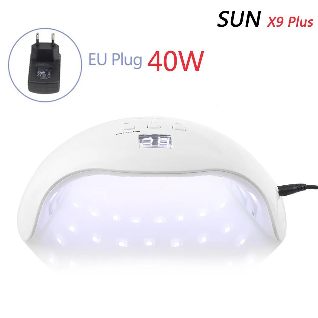 40W UV Gel séchage rapide lampe à LED adaptateur pour ongles sèche tous les Types de peau ongles 30s 60s 99s Mode basse chaleur Art Tools271c8626117