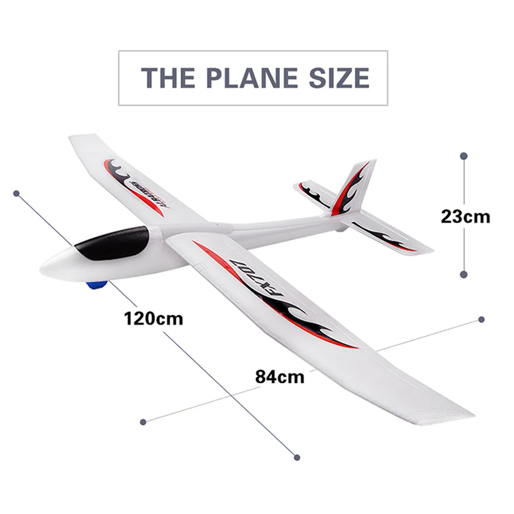 Plan de planeur de lancement à la main de 1200 mm Plan de plancher pour les enfants lançant RC Airplane Soft mousse Aircraft Modèle Diy