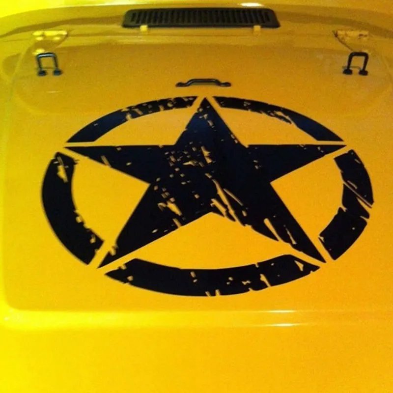 Army Wojskowa gwiazda winylowa naklejka na ciężarówkę samochodową Jeep 5050 cm Waterproof6171325