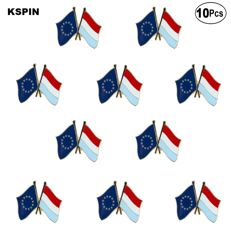 Insigne de drapeau de la République tchèque de l'UE, épingles à broche, 10 pièces par 