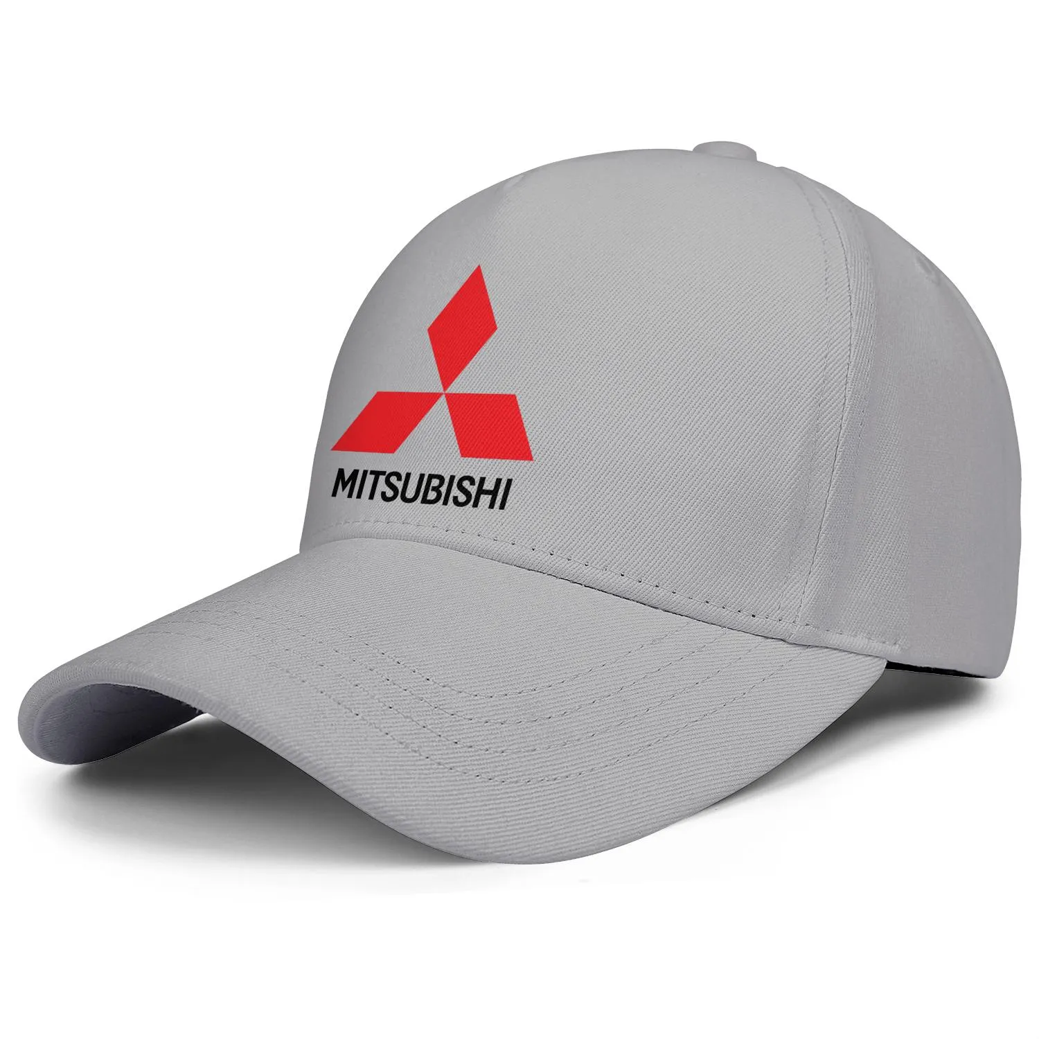 Mitsubishi Distressed voitures électriques logo hommes et femmes conception de casquette de camionneur réglable blanc mignon casquettes de baseball uniques Logo Wallpape260h