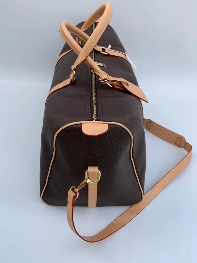 Duffel Bags SIZE 60CM black brown PVC flower holiday fashion Men Women travel bag luggage Designer handbags large capacity sport o244V