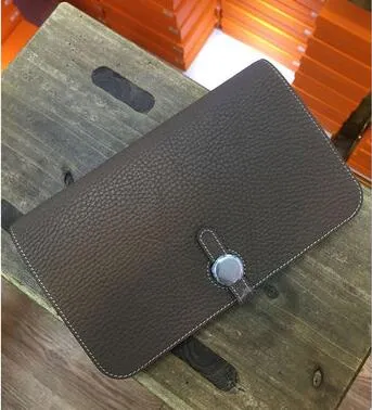Högkvalitativ mode Lady Leather Wallets Kreditkortshållare för kvinnliga plånbok Purses Telefonfodral Lång stil Koppling Bag Passport Hol295G