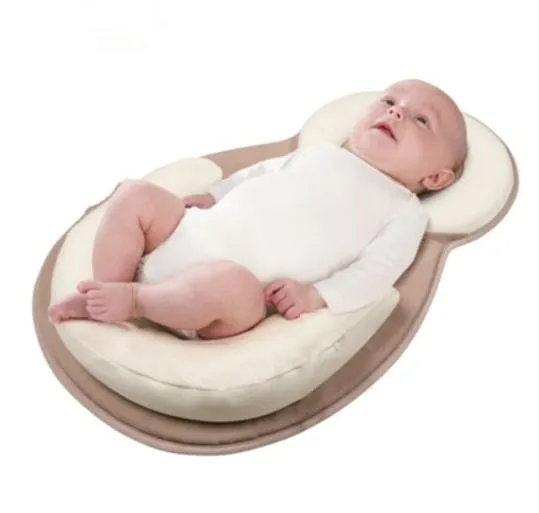 Bebê estereótipos travesseiro infantil recém-nascido anti-rollover colchão travesseiro para 0-12 meses bebê dormir posicionamento almofada de algodão travesseiro 2408