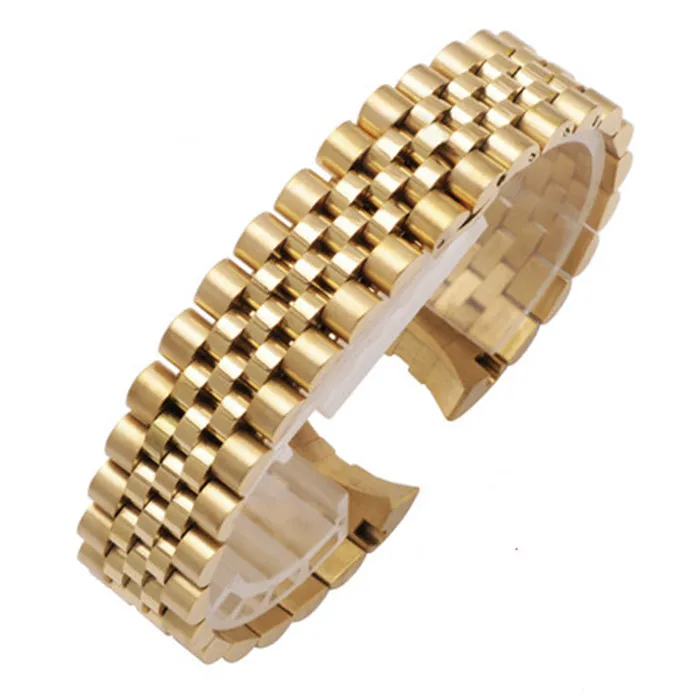 Bracelet de montre en acier inoxydable solide de 20mm pour bracelets de montre Rolex datejust Bracelet à maillons Bracelet287F