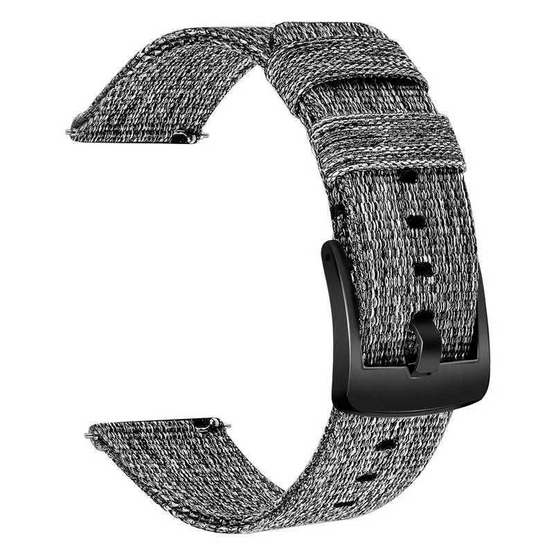 Canvas-Nylon-Uhrenarmband für Garmin Vivoactive 4 4S Venu Luxe Style Vivomove 3 3S HR Schnellverschluss-Uhrenarmband1279w