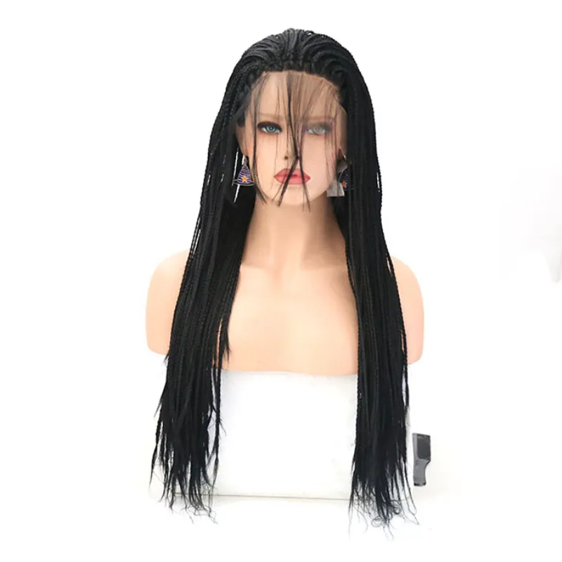 African fashion hot wig three-strand plait wig dirty dirty plait lace chemical fiber wig