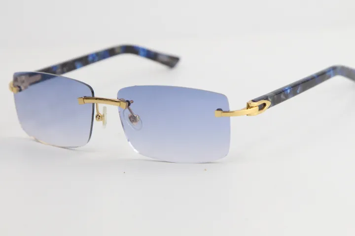 Nuovi occhiali da sole in marmo blu in marmo di moda 8200757 Designer di occhiali di alta qualità da maschi da sole da sole di lusso278J