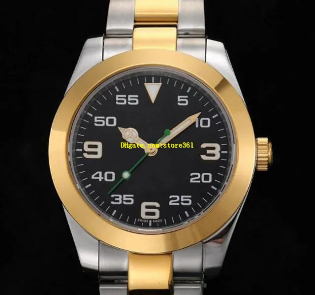 8 Style 03 Mens Watches 36mm Stainless Steel Watch 116900 77080 114200 116000 114200 114210 Air King Movement Watc311Q