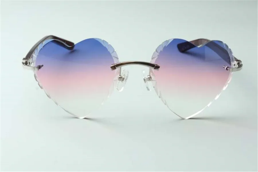 -venda de óculos de sol com lentes de corte em formato de coração de alta qualidade Direct 8300687 pernas astecas tamanho 58-18-135 mm228D