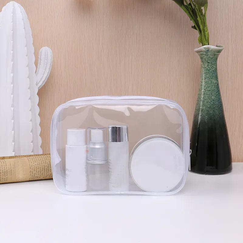 eTya Transparente Kosmetiktasche, transparenter Reißverschluss, Reise-Make-up-Etui, Damen-Make-up-Beauty-Organizer, Toilettenartikel, Waschbad, Aufbewahrungstasche, 256 V