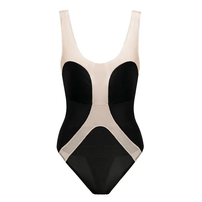 Inx Sexig mesh bodysuit transparent bikini 2019 Push Up One Piece Swimsuit Female Monokini Brasilianska badkläder Kvinnor Bating Suit237331405