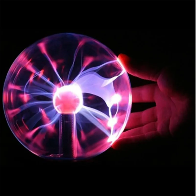 Lampada magica al plasma Luce notturna Camera bambini Decorazione feste Sfera elettrostatica Luce regalo Lampada con controllo tattile in cristallo lampo246D