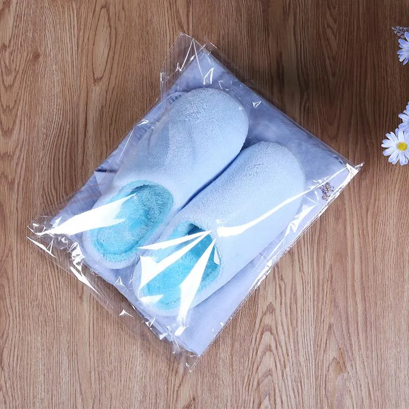 Leotrusting 31-50 cm di larghezza grande sacchetto adesivo OPP trasparente sacchetto di imballaggio richiudibile in polietilene trasparente sacchetto regalo in plastica2730