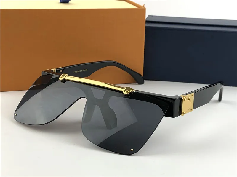 Créateur de mode Square Half-Frame Design Sunglasses Sungases Top Quality Avant-Garde Style Suclasss Outdoor1194204J