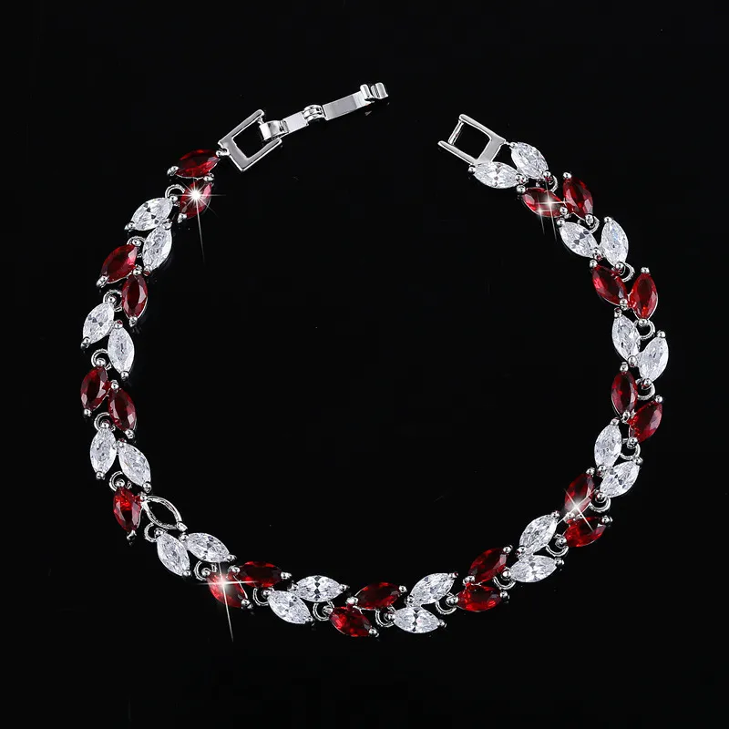 Wong Rain 925 серебряный серебро создал мойссанит сапфир рубин аметист Gemstone Brangle Bracelets