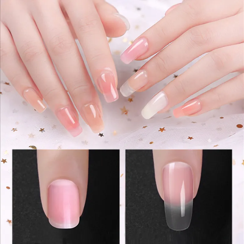 PINPAI 30ML Poly Gel Sextensions UV LED Extend Builder Nails Acrylic Gel Manicure لبناء نصائح فن Pink White Clear9066634