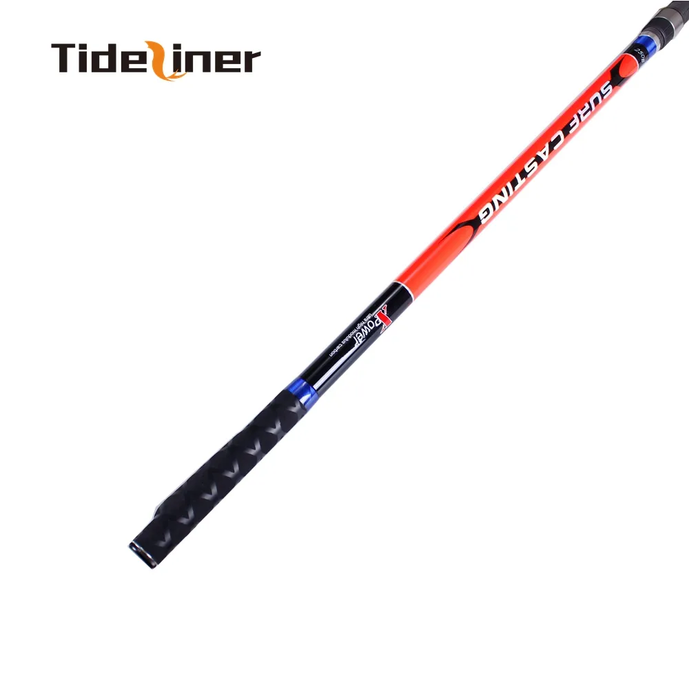 4 2m full fuji parts surf fishing rod carbon fiber spinning surf casting fishing rod pole 3 sections lure weight 100-250g2483