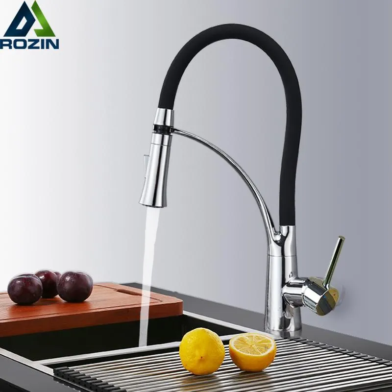 guera negra Mezclador de cocina Grifos Solo m