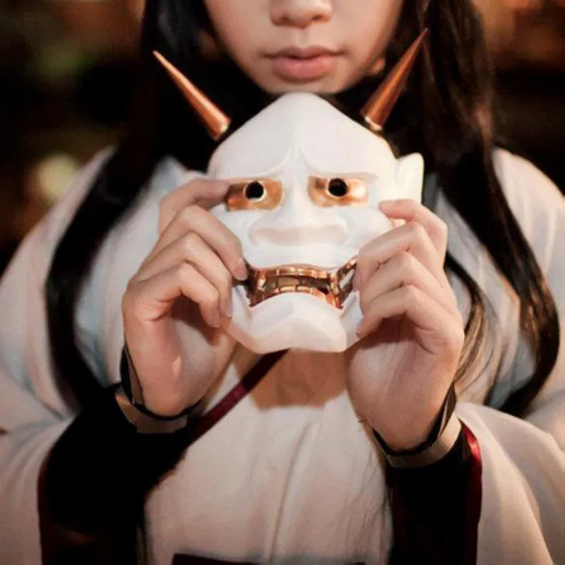 Nouveaux jouets Vintage bouddhiste mal Oni Noh Hannya masque Halloween Costume horreur Mask239j