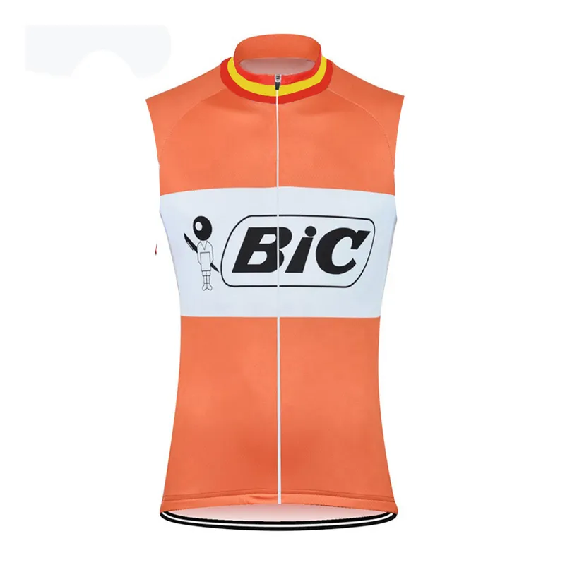 BIC Team Cycling Jersey kamizelka Summer Men Men Bike Tops Szybkie suche ubrania mtb rowerowy mundur U71705226J