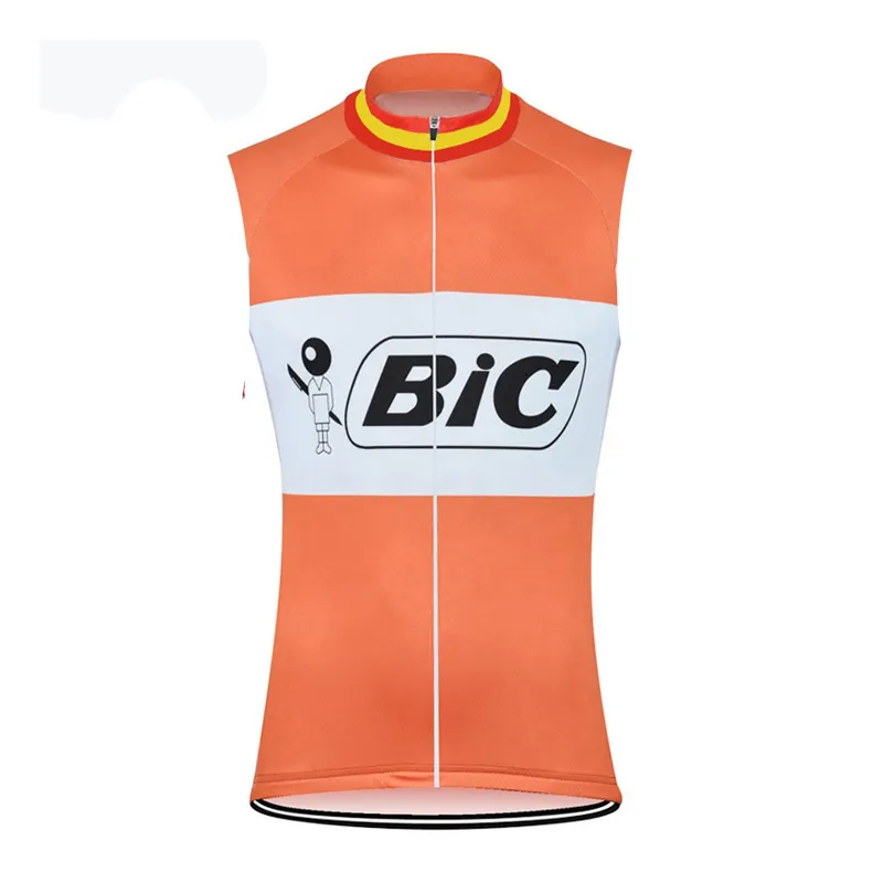 BIC team Fietsen Mouwloos jersey Vest Zomer heren Fiets tops ademend sneldrogend mtb Kleding Fiets Sport Uniform U71705226u