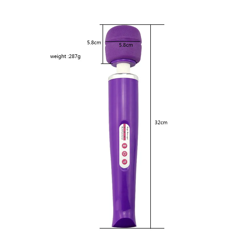 Kraftfulla muntliga klitor vibratorer för kvinnor USB -laddning av magisk trollstav vibrator massager vuxna sexleksaker för kvinnlig onanator sexbutik y23997699