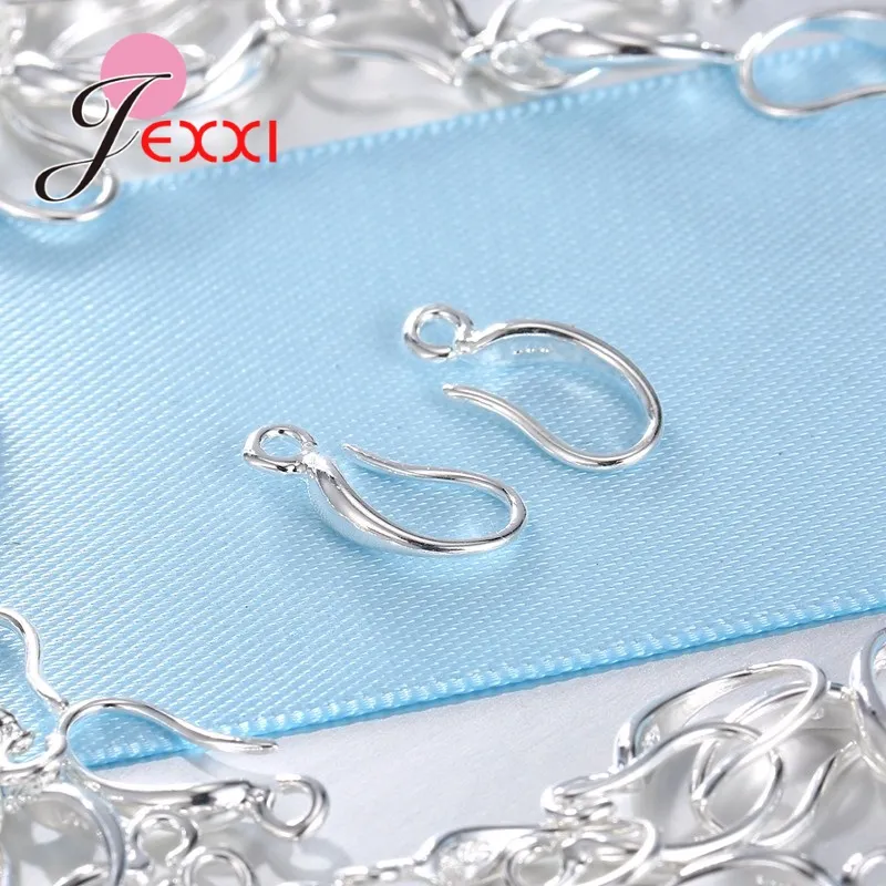 Ensemble pack 925 fermoir en argent sterling bijoux crochets boucles d'oreilles accessoires de haute qualité bijoux à bricoler soi-même résultats pour femmes 4283295